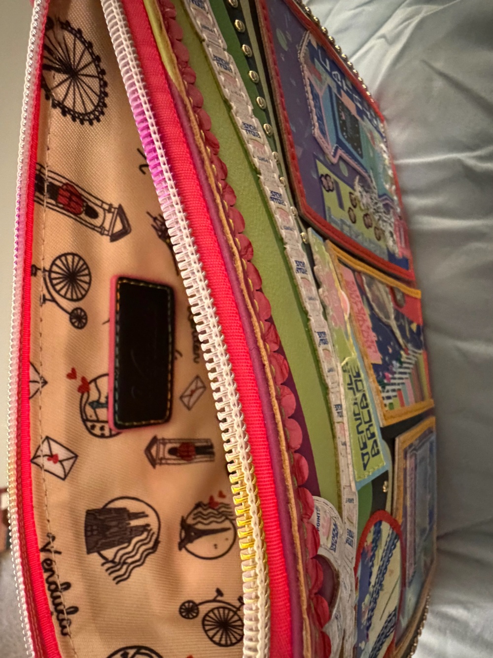 Vendula London Arcade Crossbody Bag Retro Gaming Purse - Picture 3 of 4